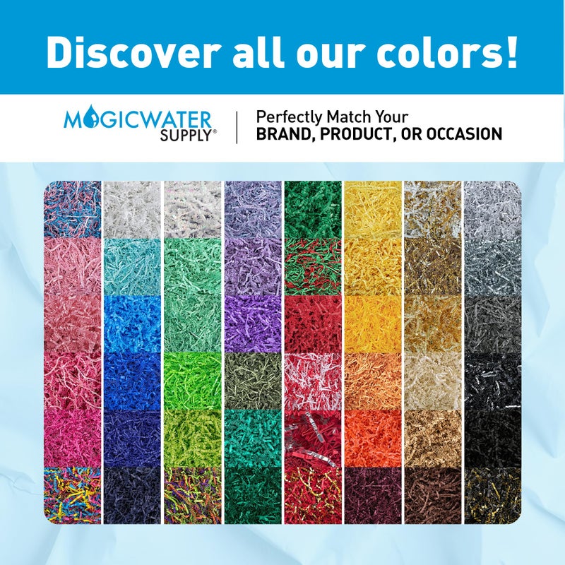 MagicWater Supply MagicWater Crinkle Cut Paper for Gift Baskets - 2LB - Slate Gray - Perfect for Shredded Paper Filler, Basket Filler, Gift Boxes, Bridesmaid Gifts, Christmas Stuffers & More â€“ Ideal for All Occasions - Image 5